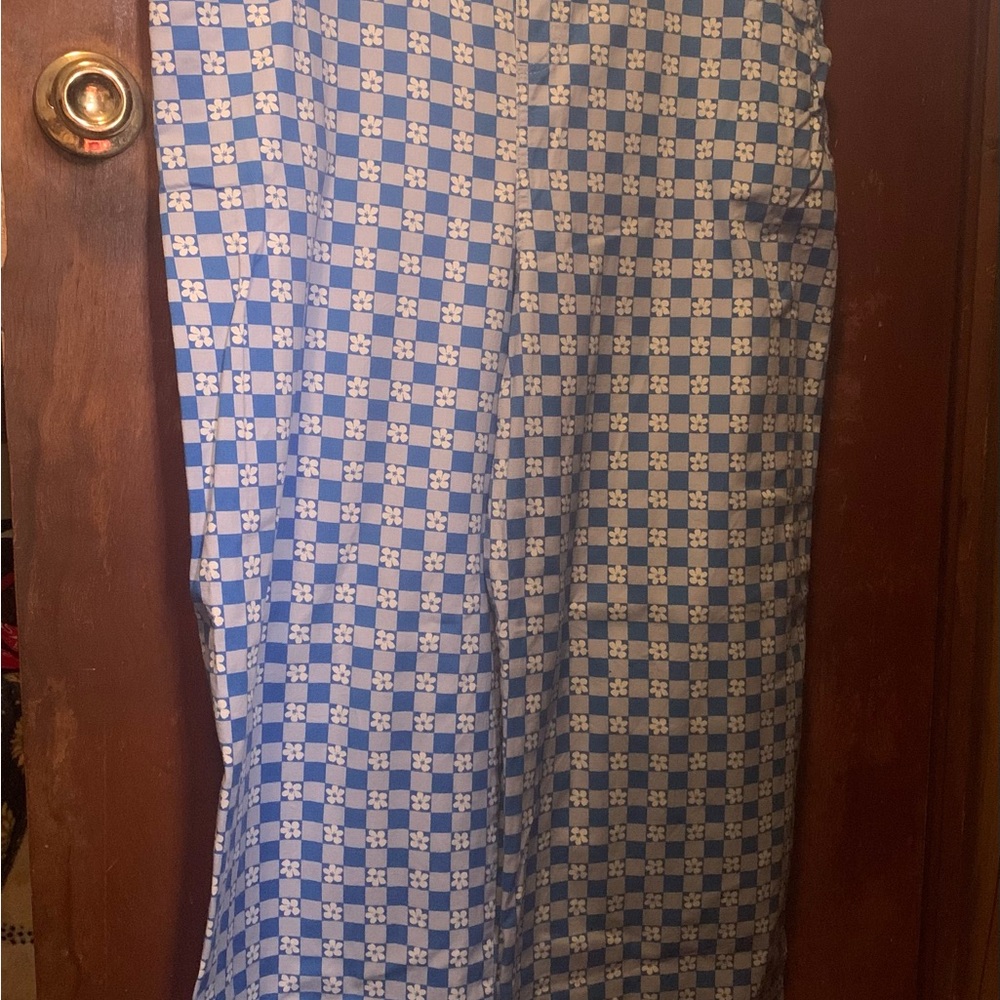 Wild Fable Blue and White Patterned Straight Leg Jeans